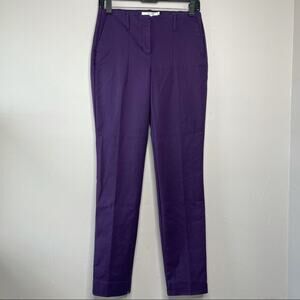 BODEN Chelsea Trousers Pants Size 4 Twee Colorful Purple Professional Corpcore